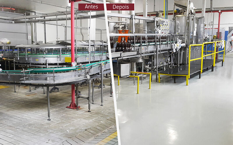 SCX Pisos - Antes e Depois Piso Monolítico